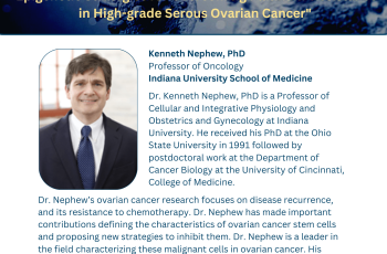 Dr. Nephew presents ovarian cancer research